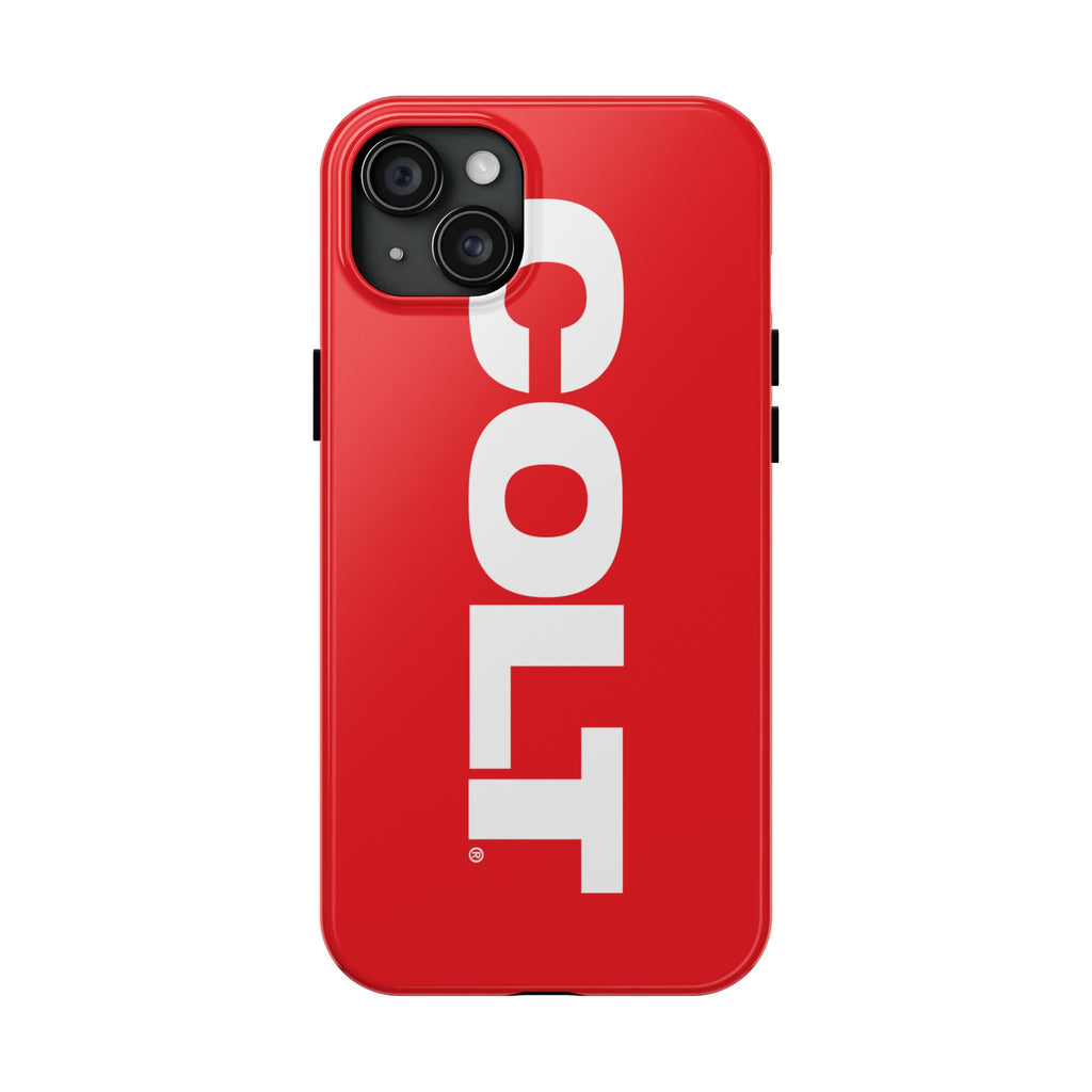 COLT Red & White Logo Tough Mobile Phone Case