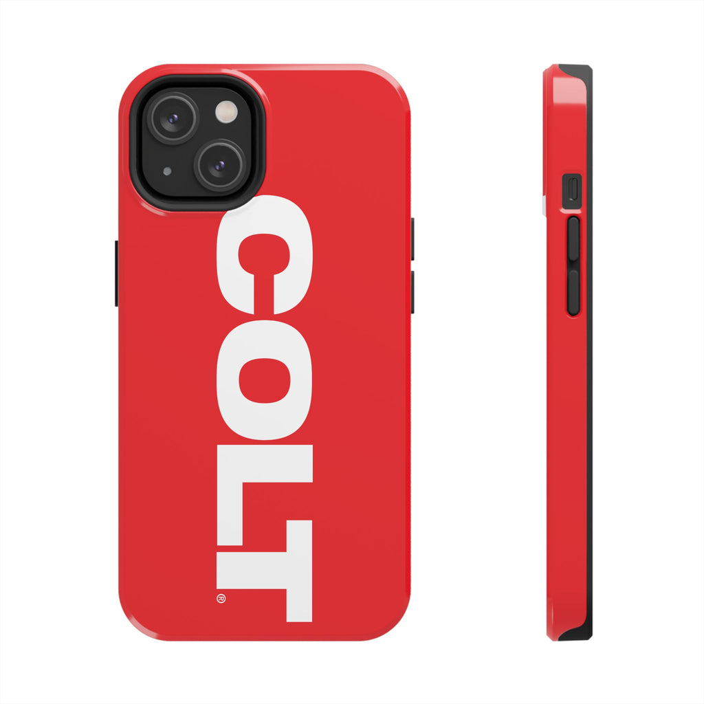 COLT Red & White Logo Tough Mobile Phone Case
