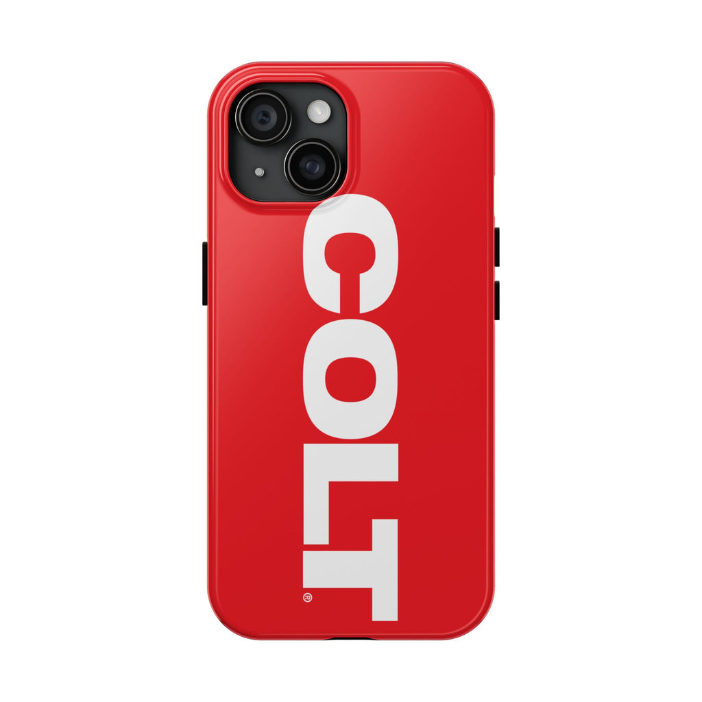 COLT Red & White Logo Tough Mobile Phone Case