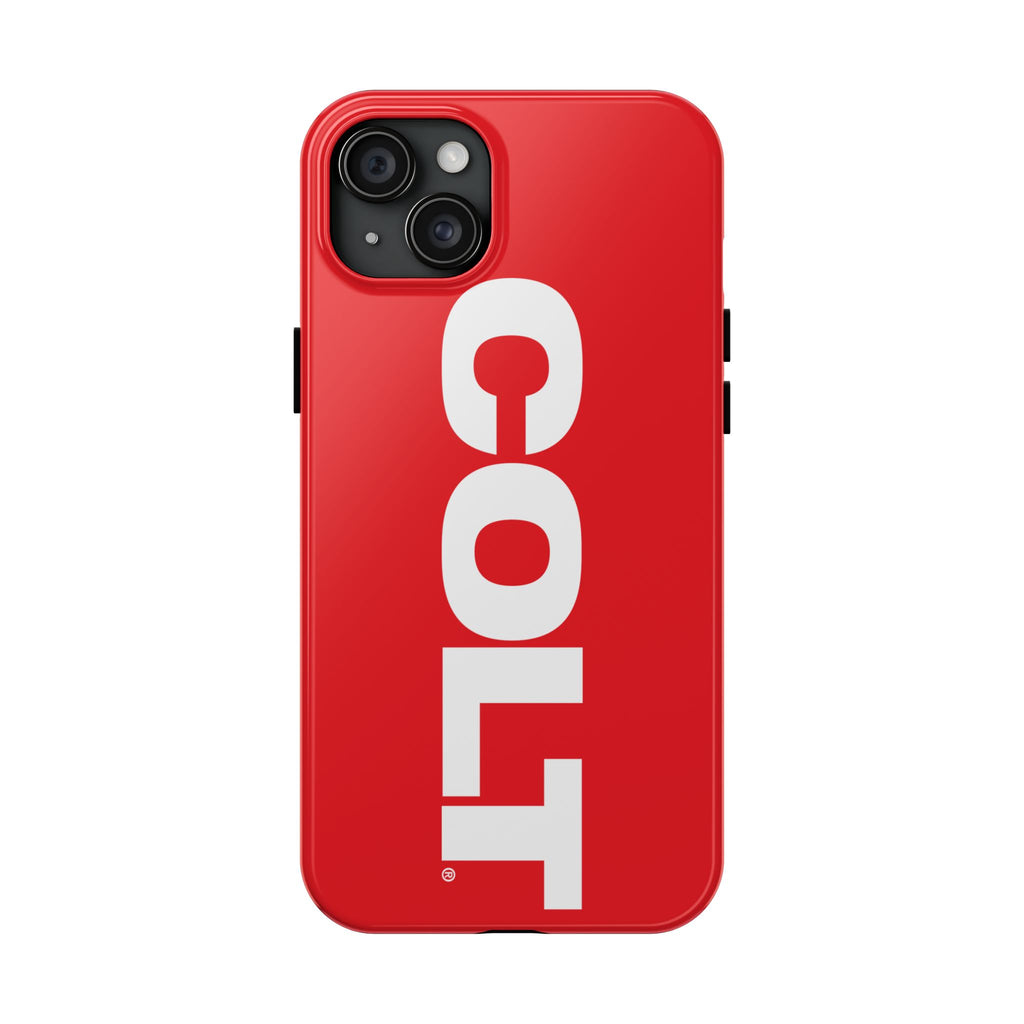 COLT Red & White Logo Tough Mobile Phone Case