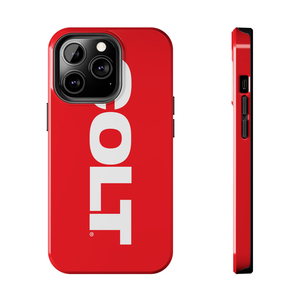 COLT Red & White Logo Tough Mobile Phone Case