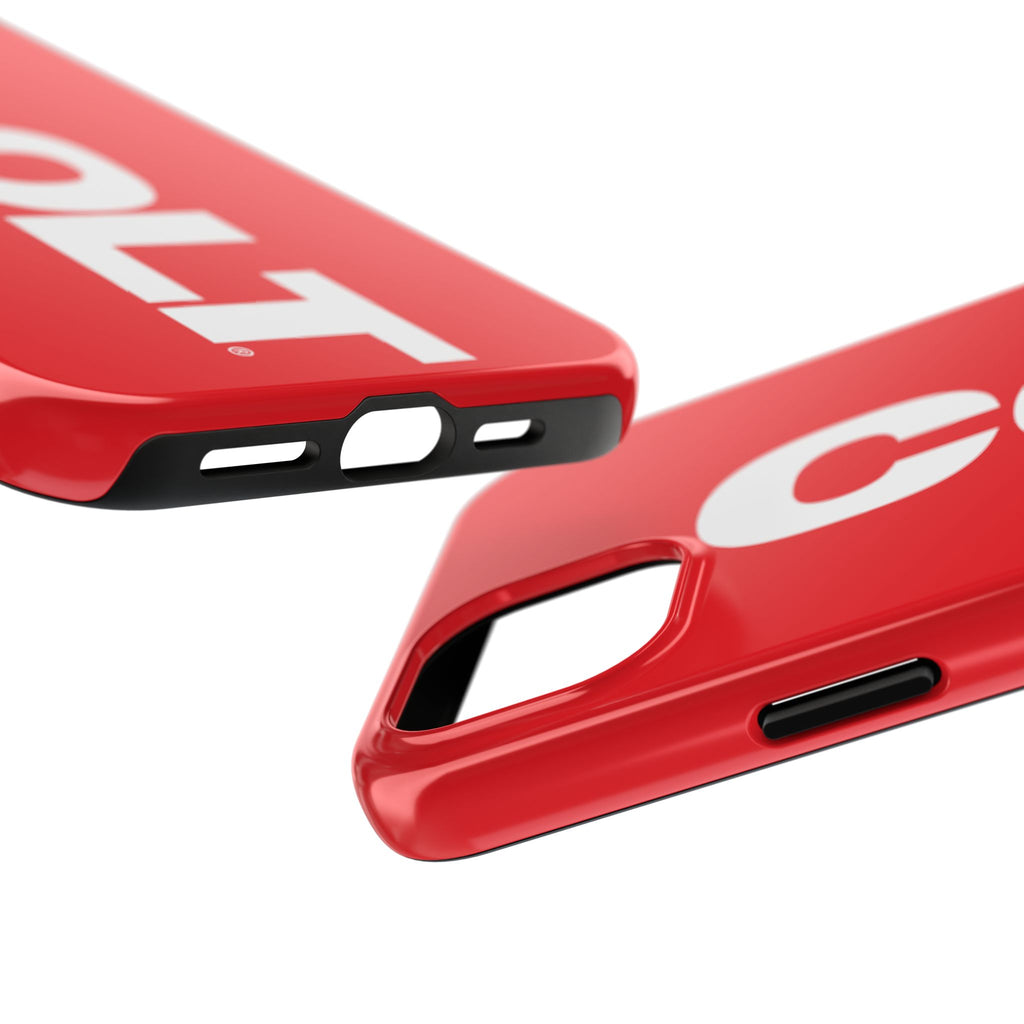 COLT Red & White Logo Tough Mobile Phone Case
