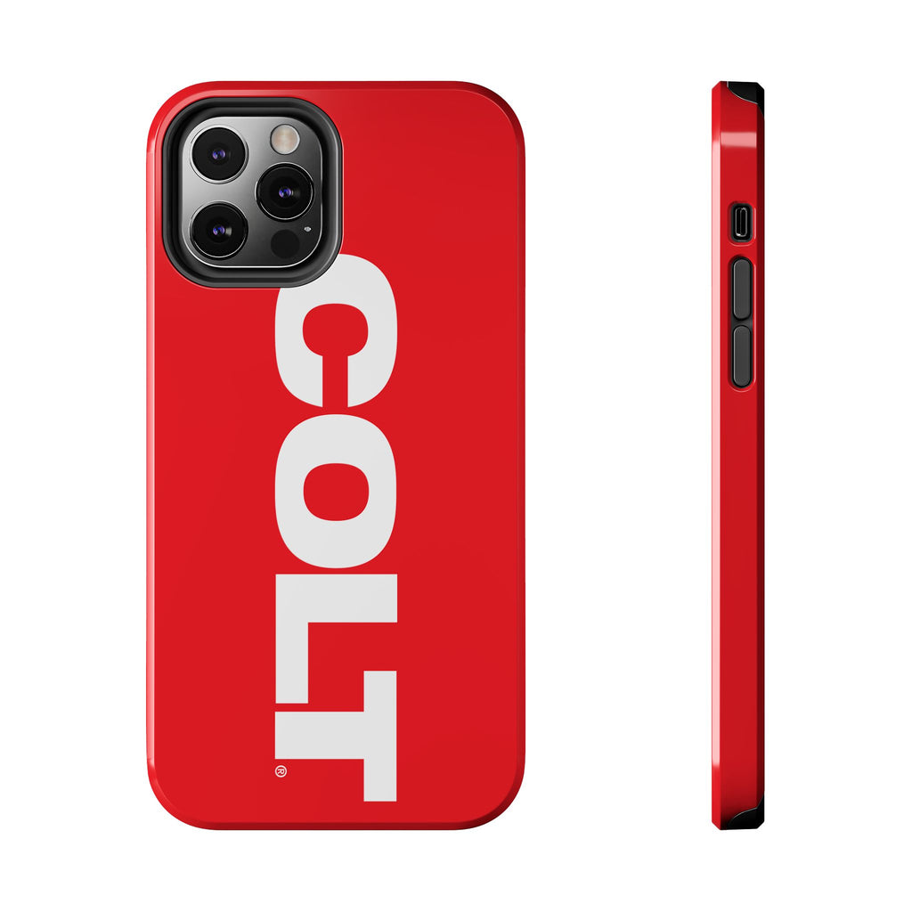 COLT Red & White Logo Tough Mobile Phone Case
