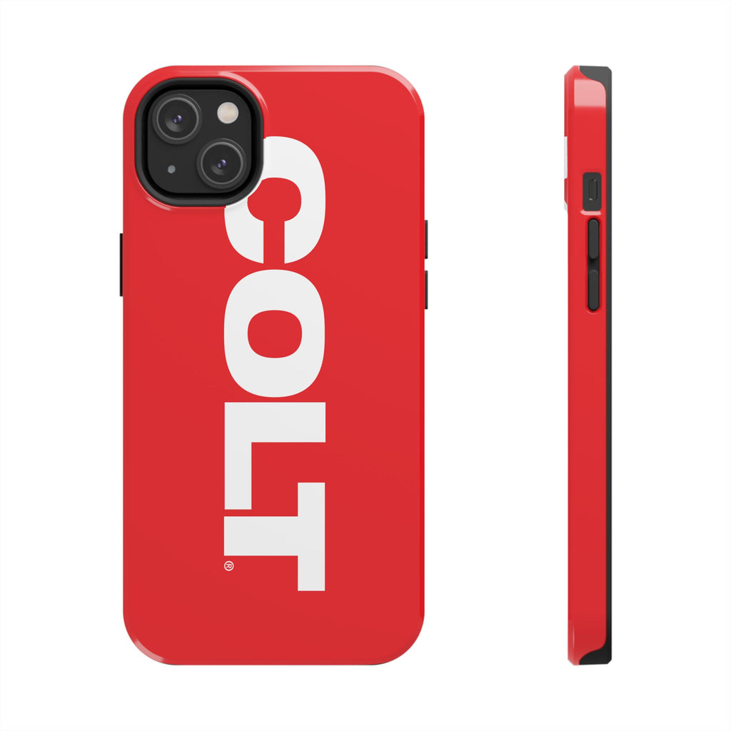 COLT Red & White Logo Tough Mobile Phone Case