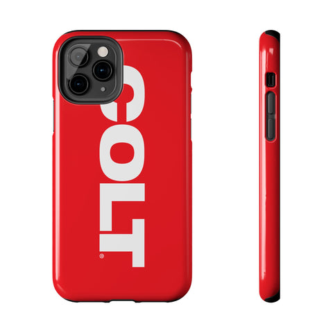COLT Red & White Logo Tough Mobile Phone Case