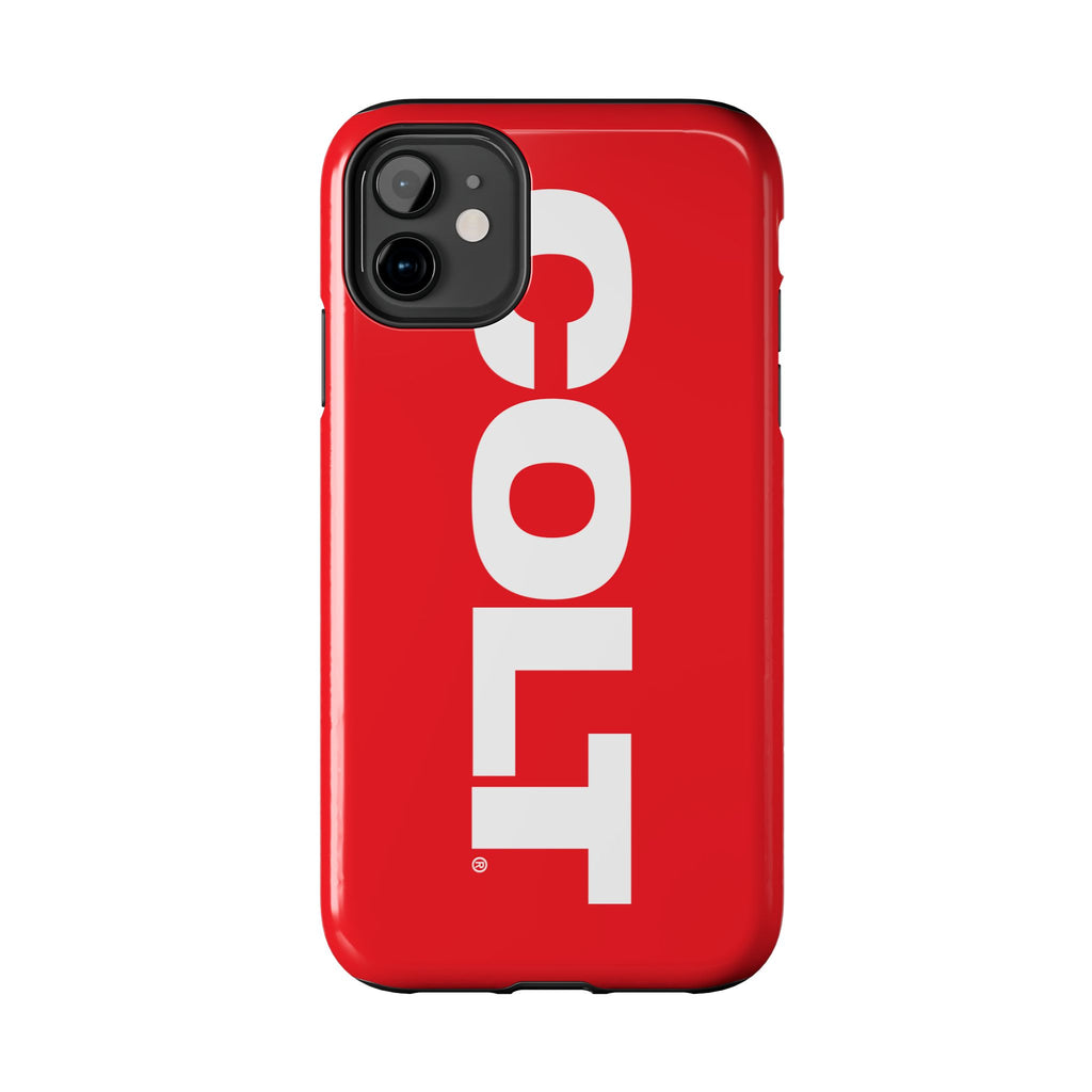 COLT Red & White Logo Tough Mobile Phone Case