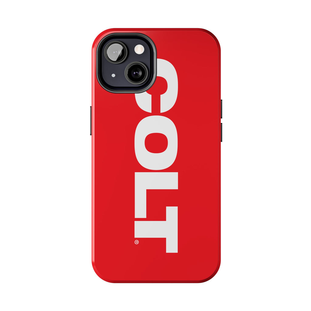 COLT Red & White Logo Tough Mobile Phone Case