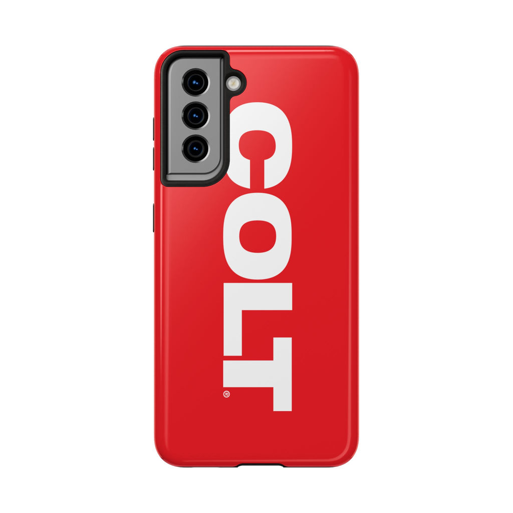 COLT Red & White Logo Tough Mobile Phone Case