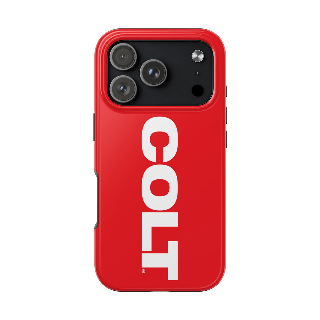 COLT Red & White Logo Tough Mobile Phone Case