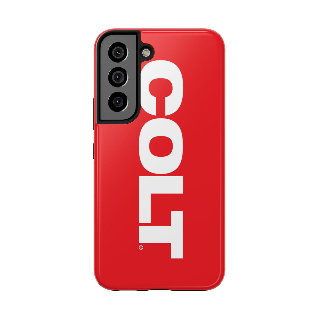 COLT Red & White Logo Tough Mobile Phone Case