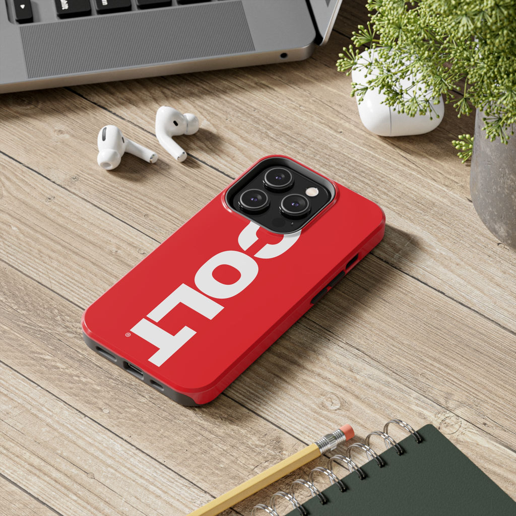 COLT Red & White Logo Tough Mobile Phone Case