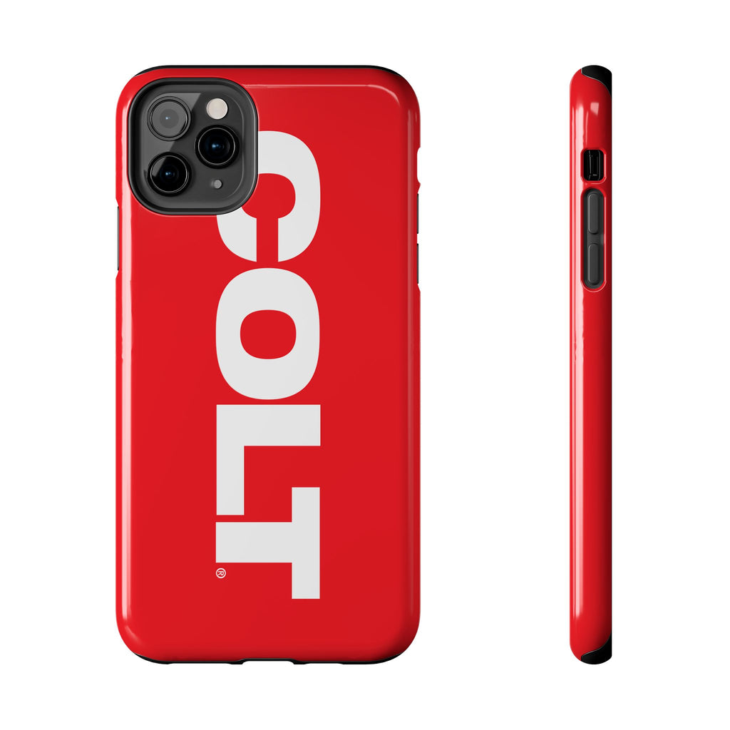 COLT Red & White Logo Tough Mobile Phone Case