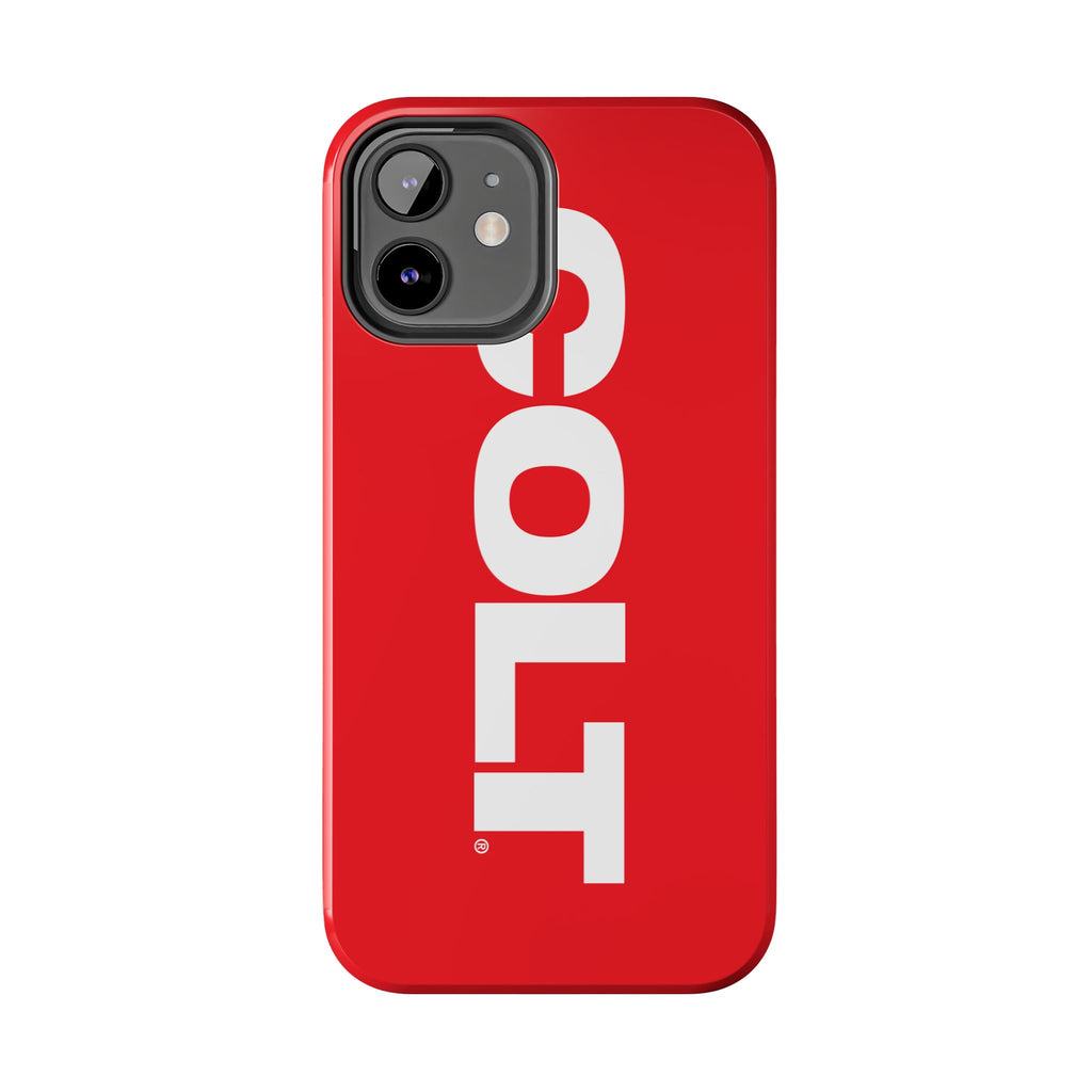 COLT Red & White Logo Tough Mobile Phone Case