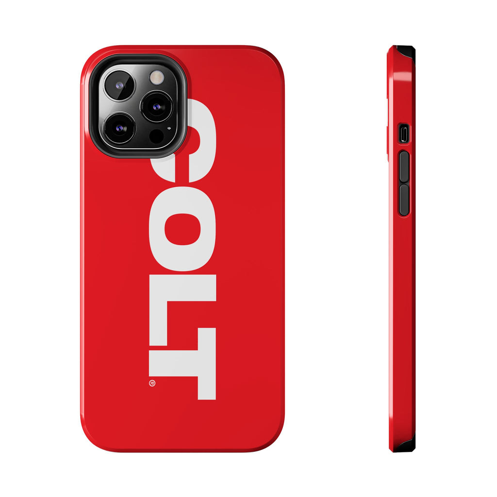 COLT Red & White Logo Tough Mobile Phone Case