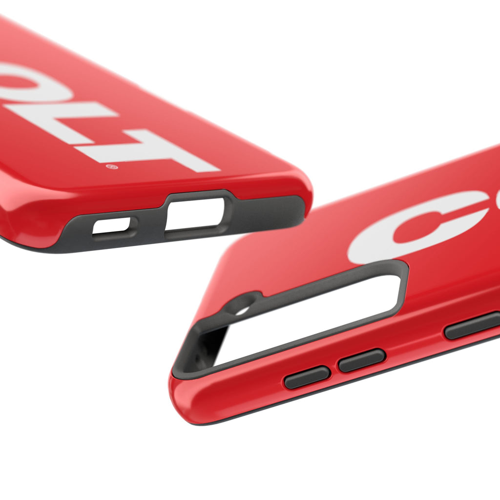 COLT Red & White Logo Tough Mobile Phone Case