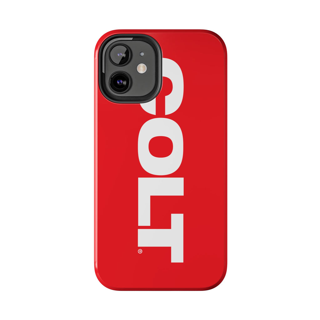 COLT Red & White Logo Tough Mobile Phone Case