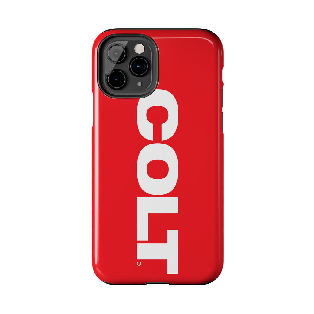 COLT Red & White Logo Tough Mobile Phone Case