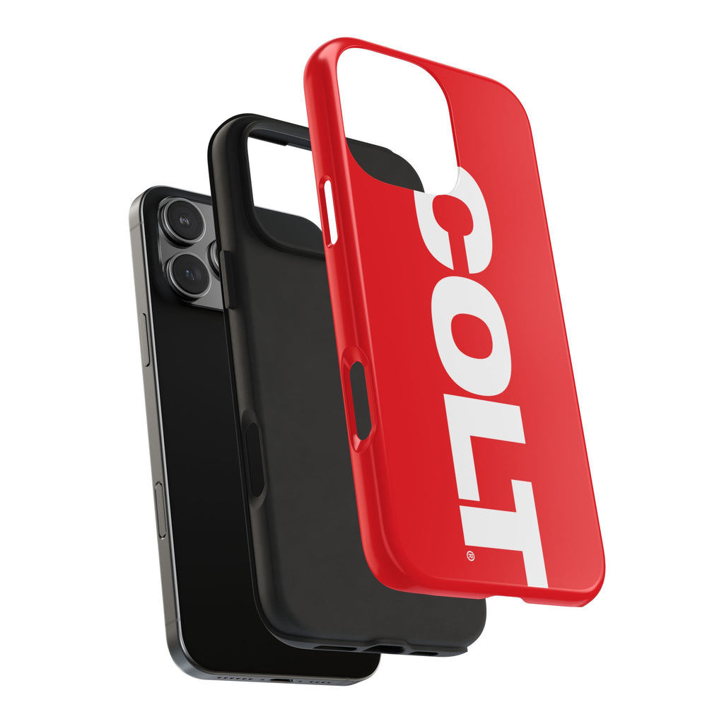 COLT Red & White Logo Tough Mobile Phone Case
