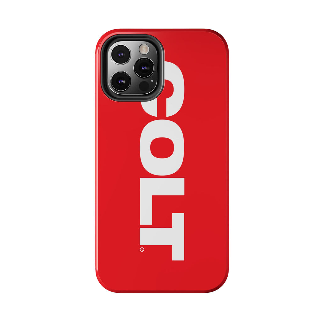 COLT Red & White Logo Tough Mobile Phone Case