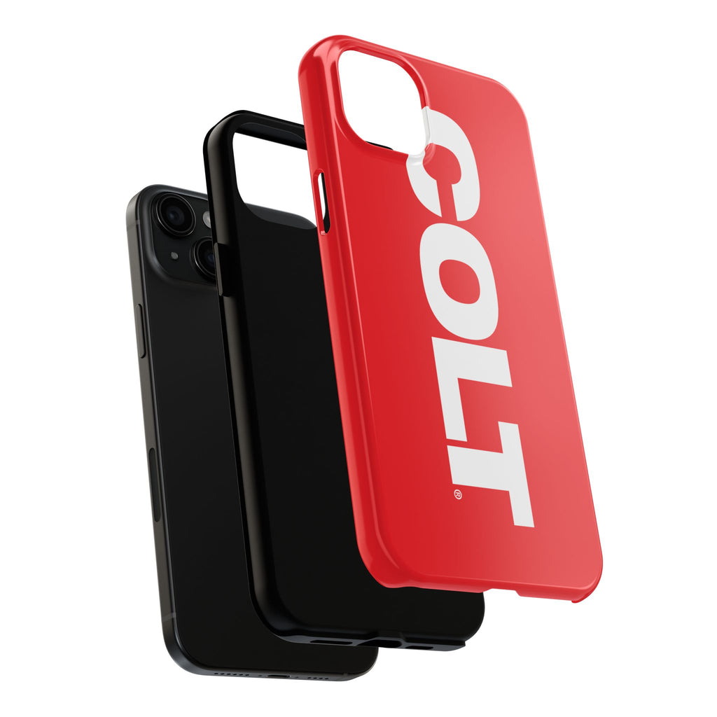 COLT Red & White Logo Tough Mobile Phone Case