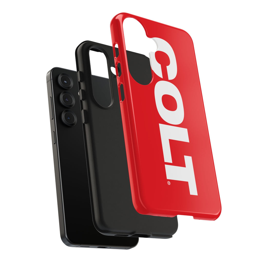 COLT Red & White Logo Tough Mobile Phone Case