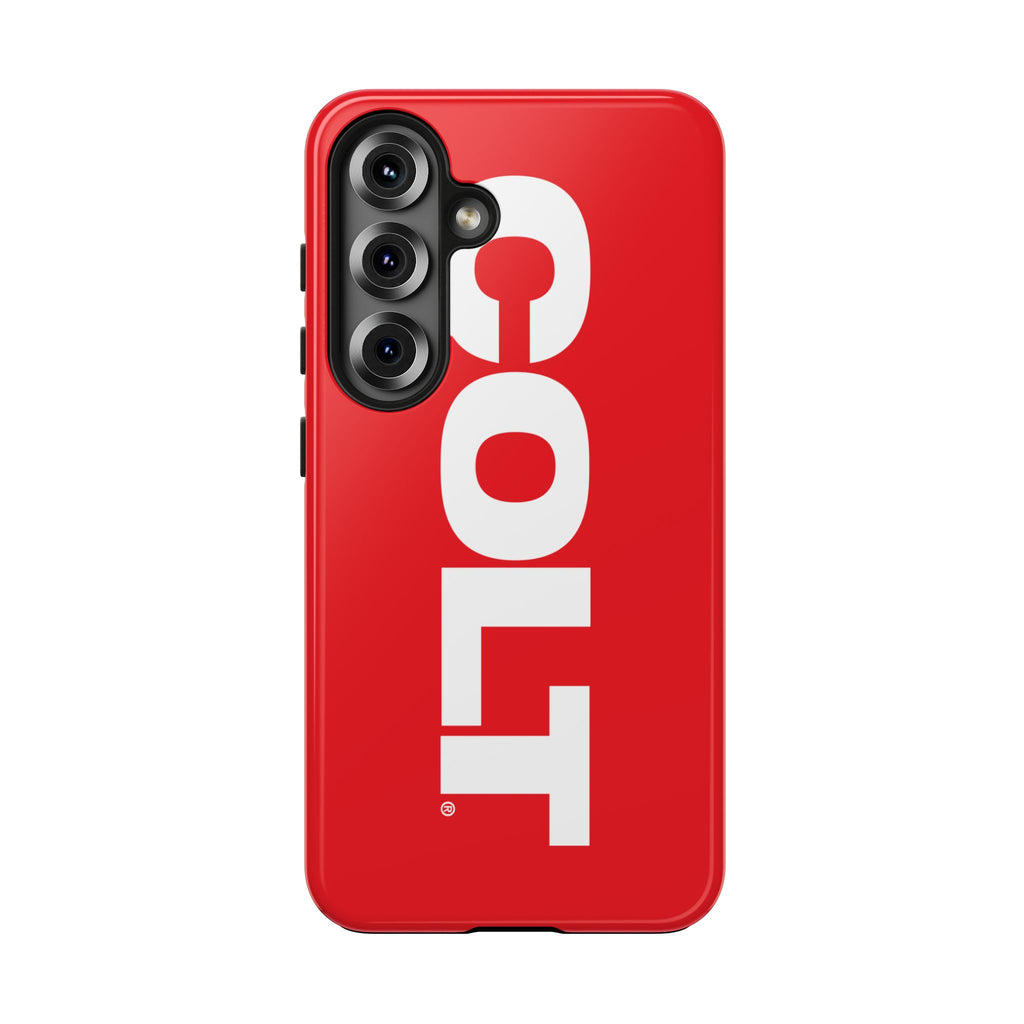 COLT Red & White Logo Tough Mobile Phone Case