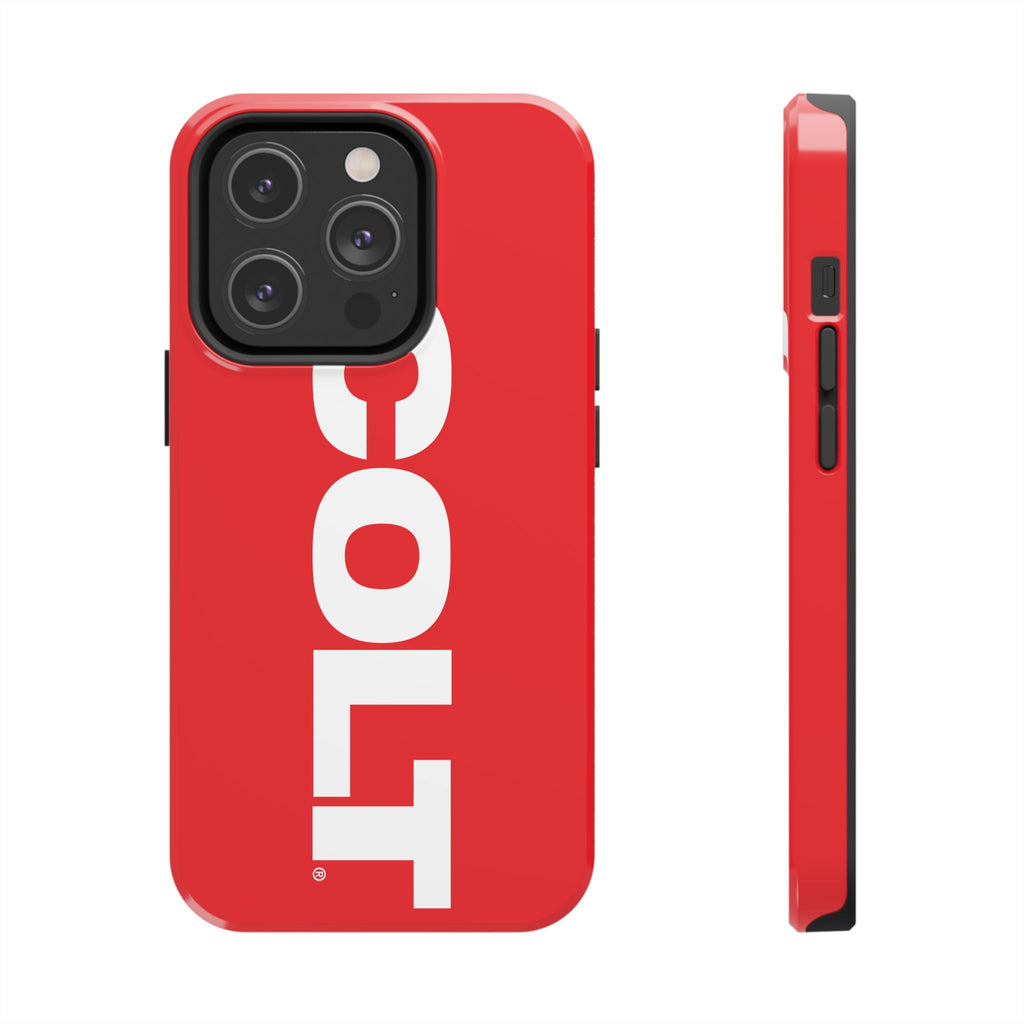 COLT Red & White Logo Tough Mobile Phone Case