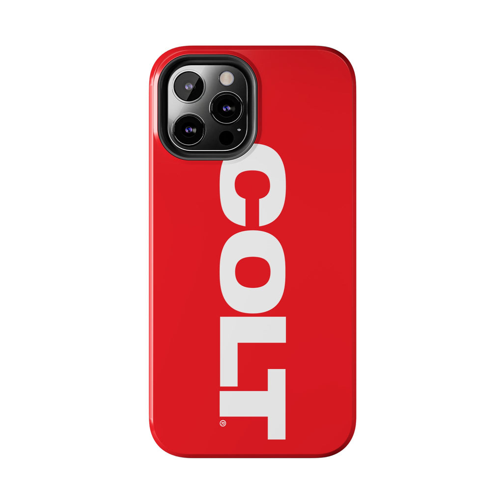 COLT Red & White Logo Tough Mobile Phone Case