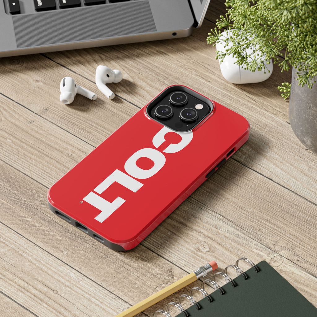 COLT Red & White Logo Tough Mobile Phone Case