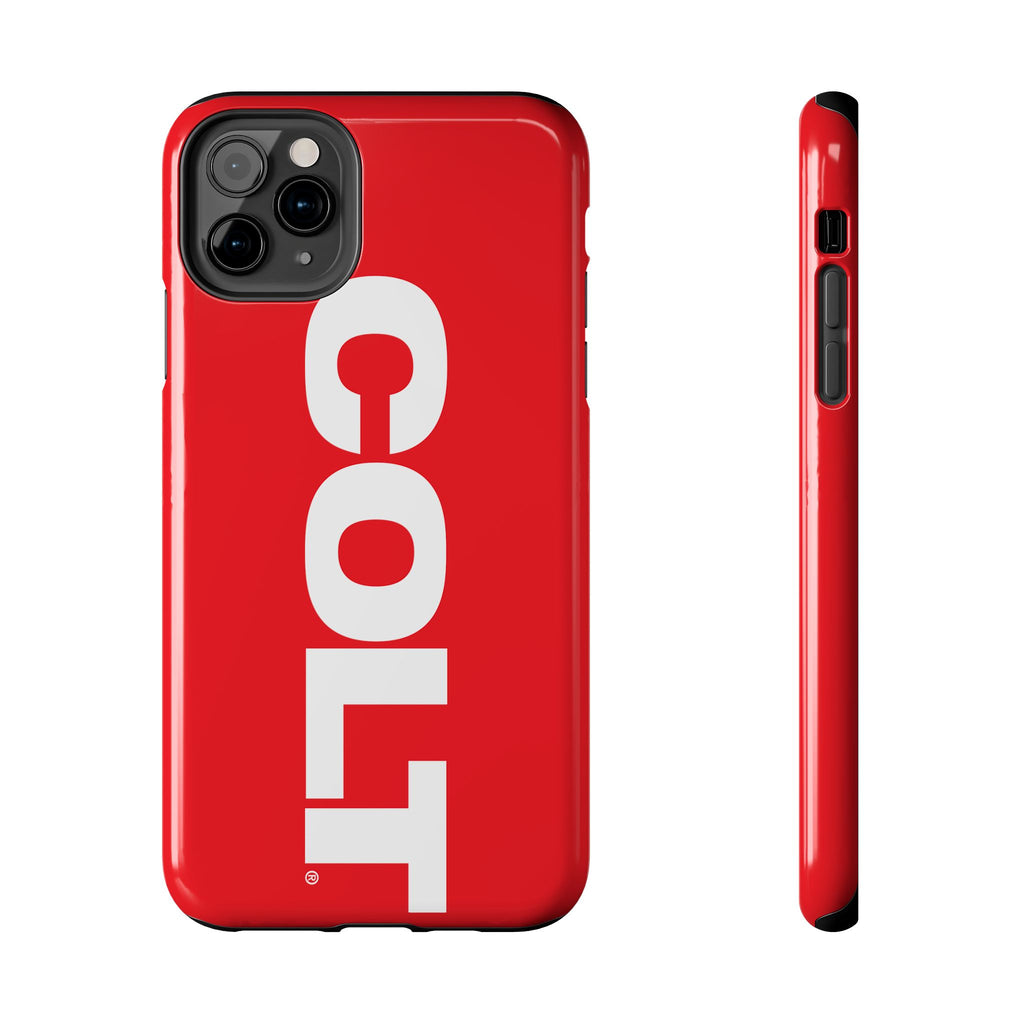 COLT Red & White Logo Tough Mobile Phone Case