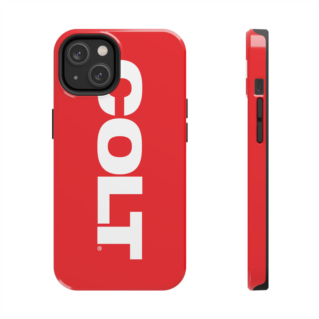 COLT Red & White Logo Tough Mobile Phone Case
