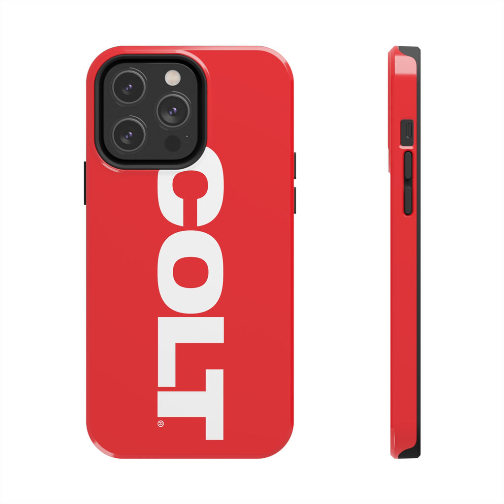 COLT Red & White Logo Tough Mobile Phone Case
