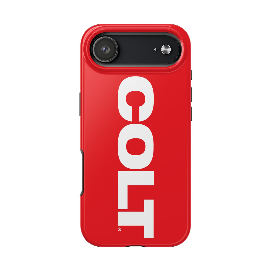 COLT Red & White Logo Tough Mobile Phone Case
