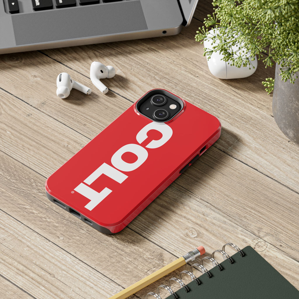 COLT Red & White Logo Tough Mobile Phone Case