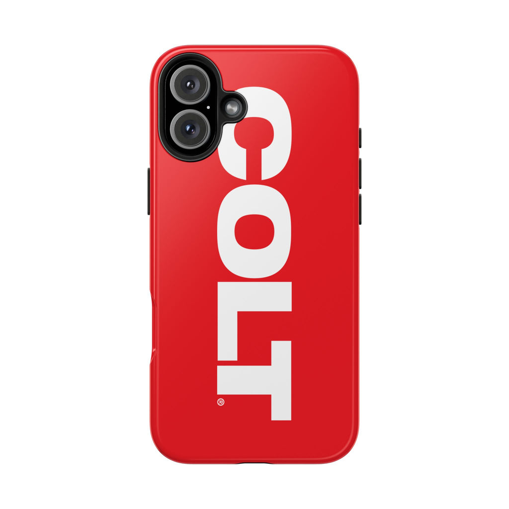 COLT Red & White Logo Tough Mobile Phone Case