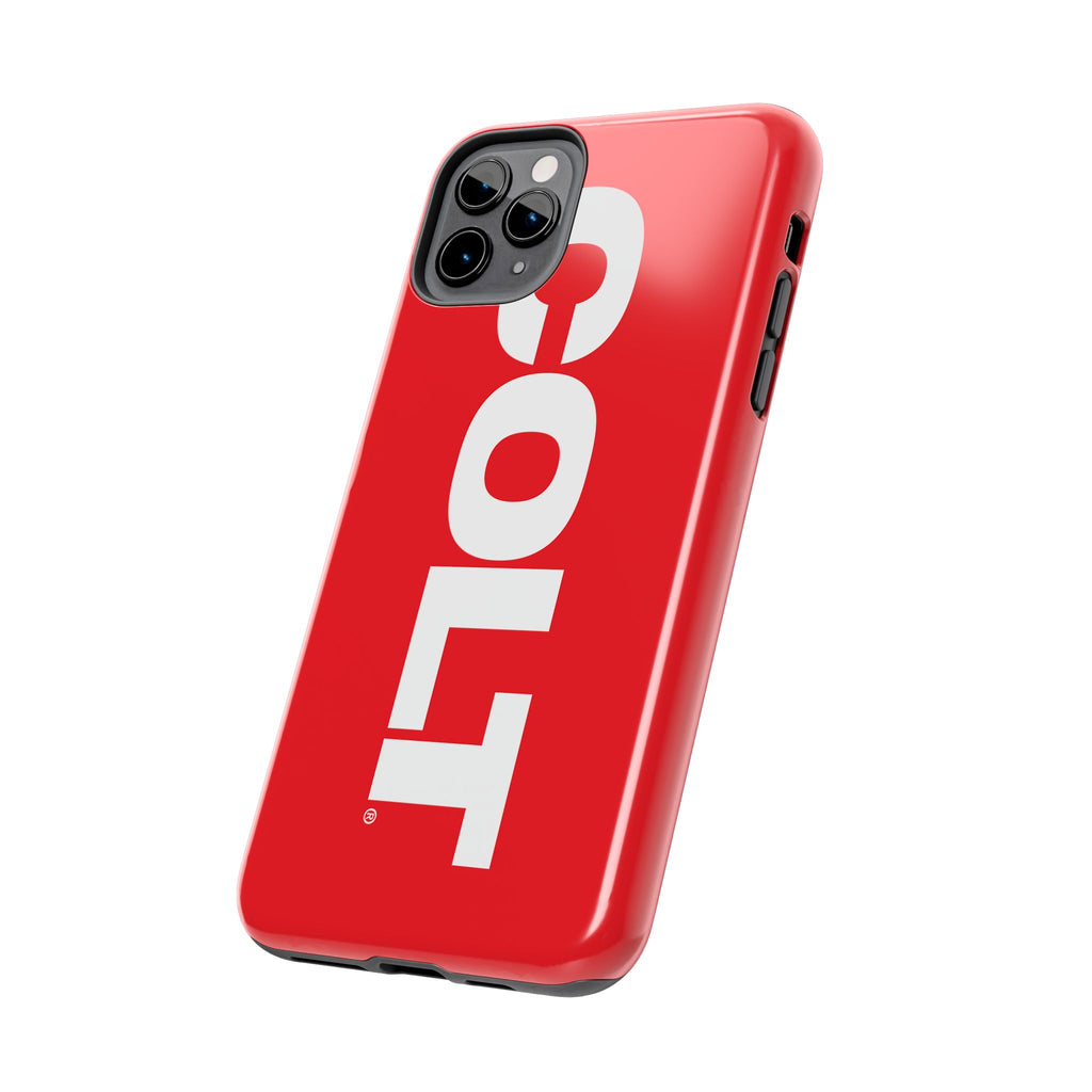 COLT Red & White Logo Tough Mobile Phone Case