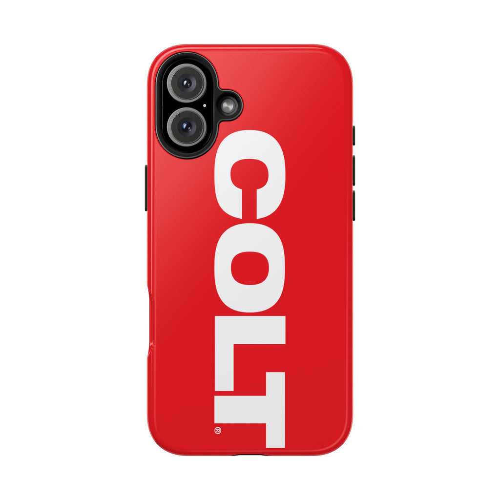 COLT Red & White Logo Tough Mobile Phone Case