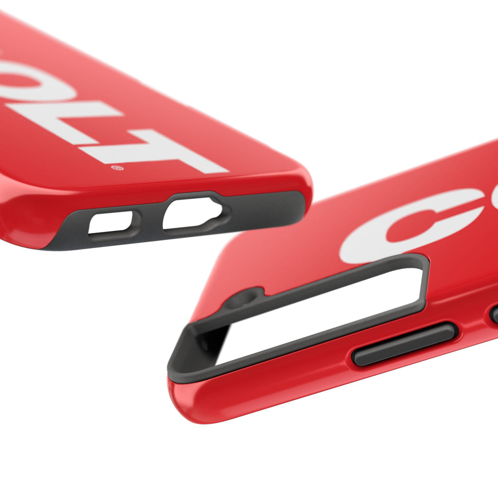 COLT Red & White Logo Tough Mobile Phone Case