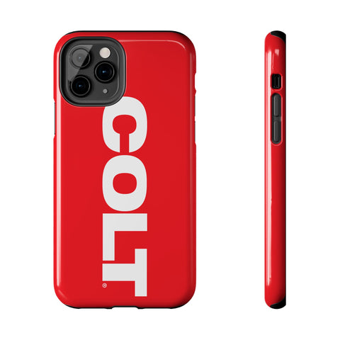 COLT Red & White Logo Tough Mobile Phone Case
