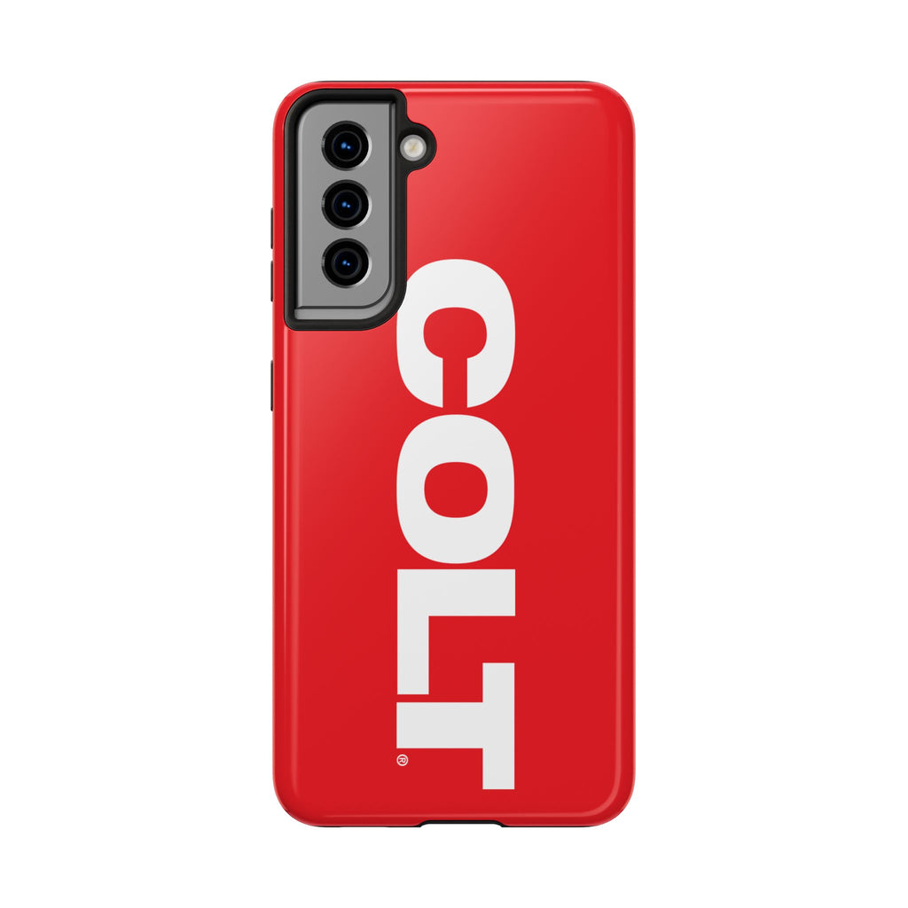 COLT Red & White Logo Tough Mobile Phone Case
