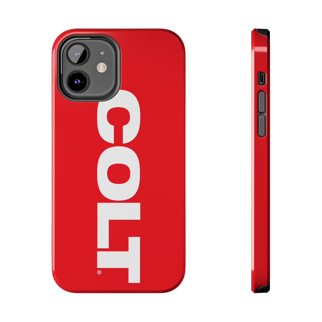 COLT Red & White Logo Tough Mobile Phone Case