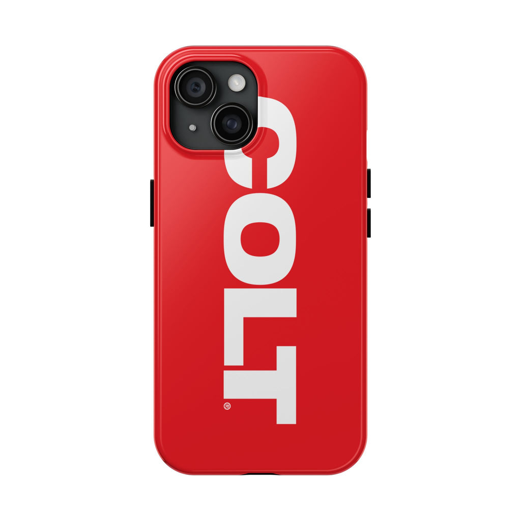 COLT Red & White Logo Tough Mobile Phone Case