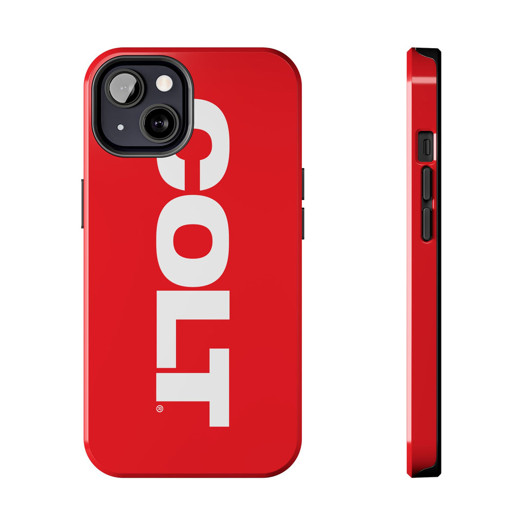 COLT Red & White Logo Tough Mobile Phone Case