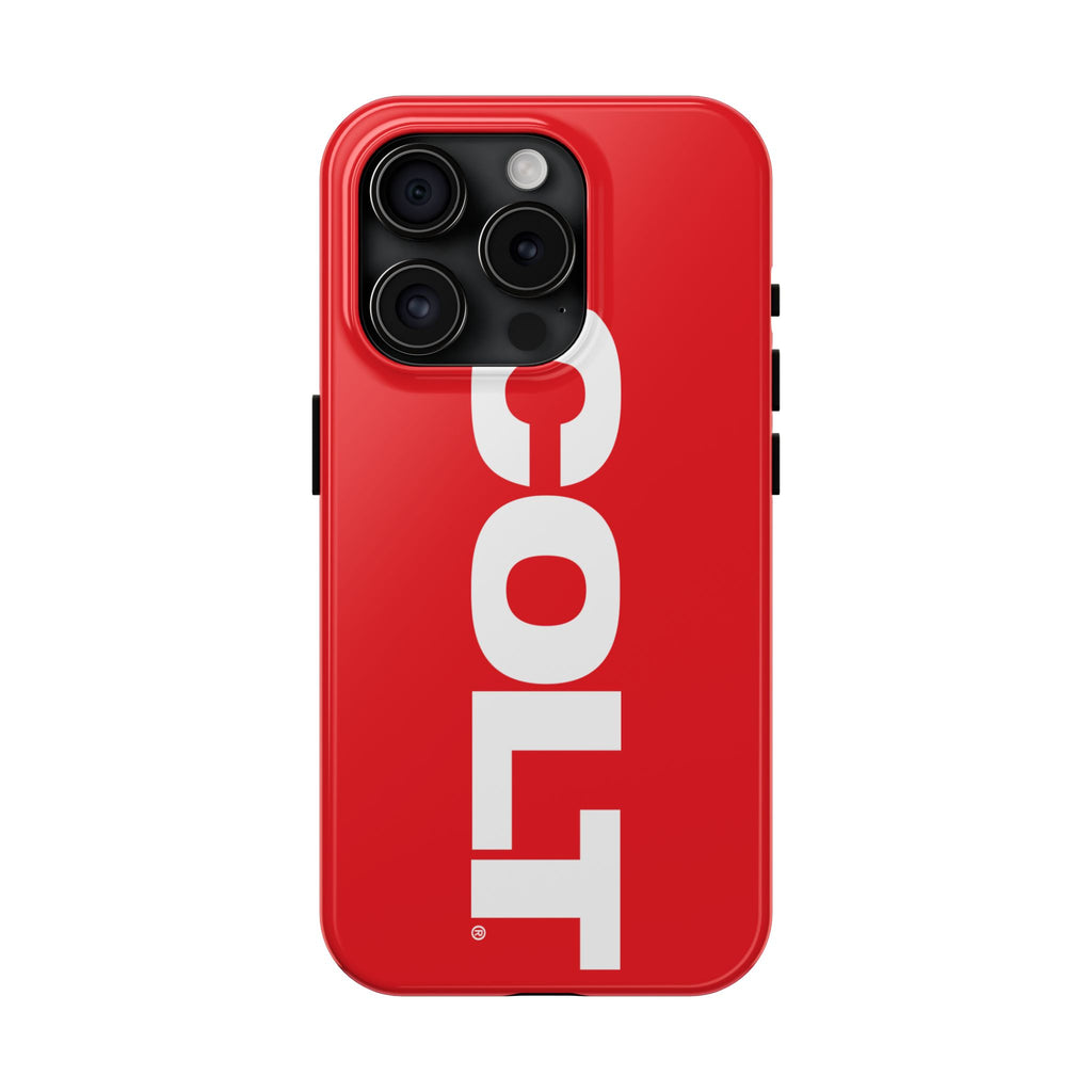 COLT Red & White Logo Tough Mobile Phone Case