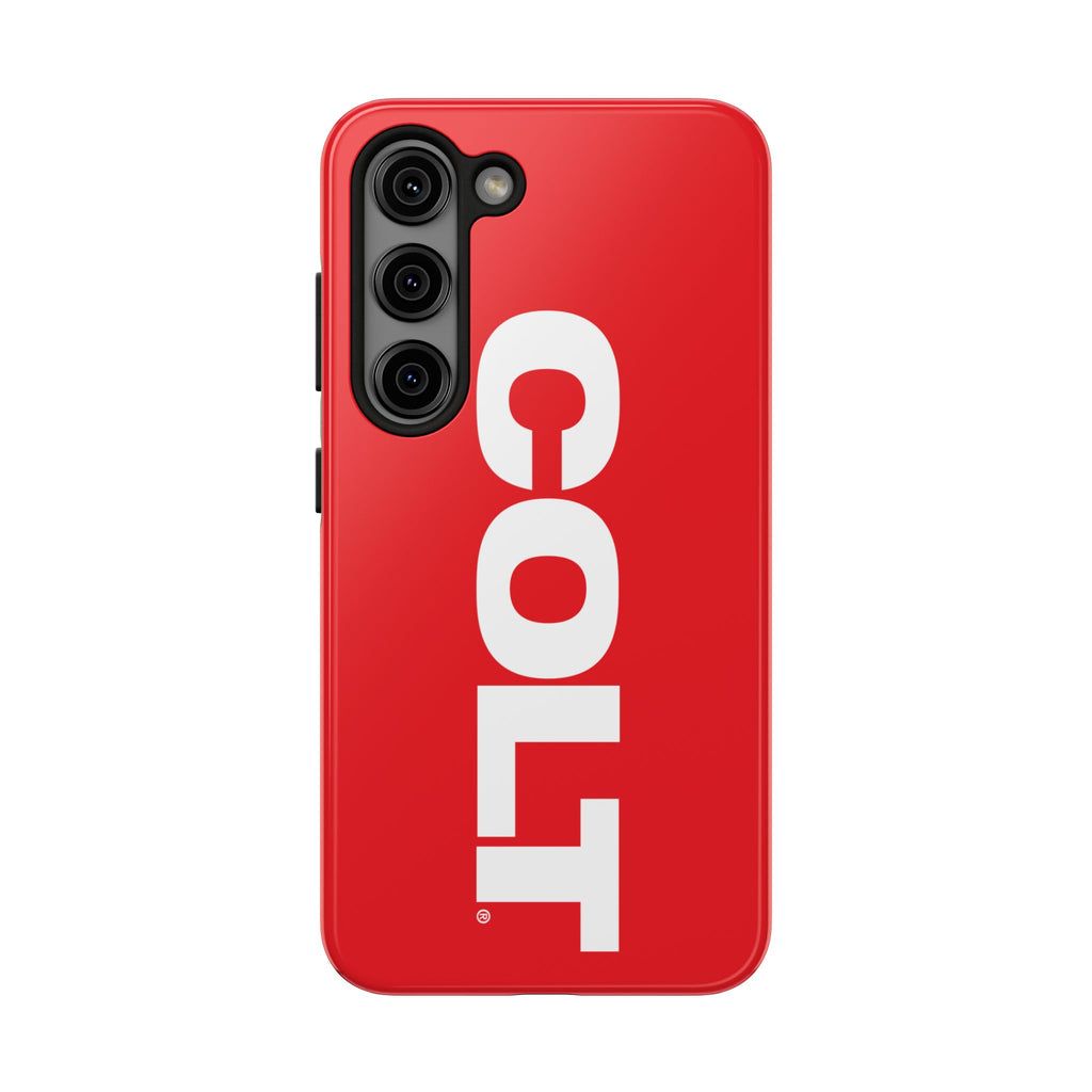 COLT Red & White Logo Tough Mobile Phone Case