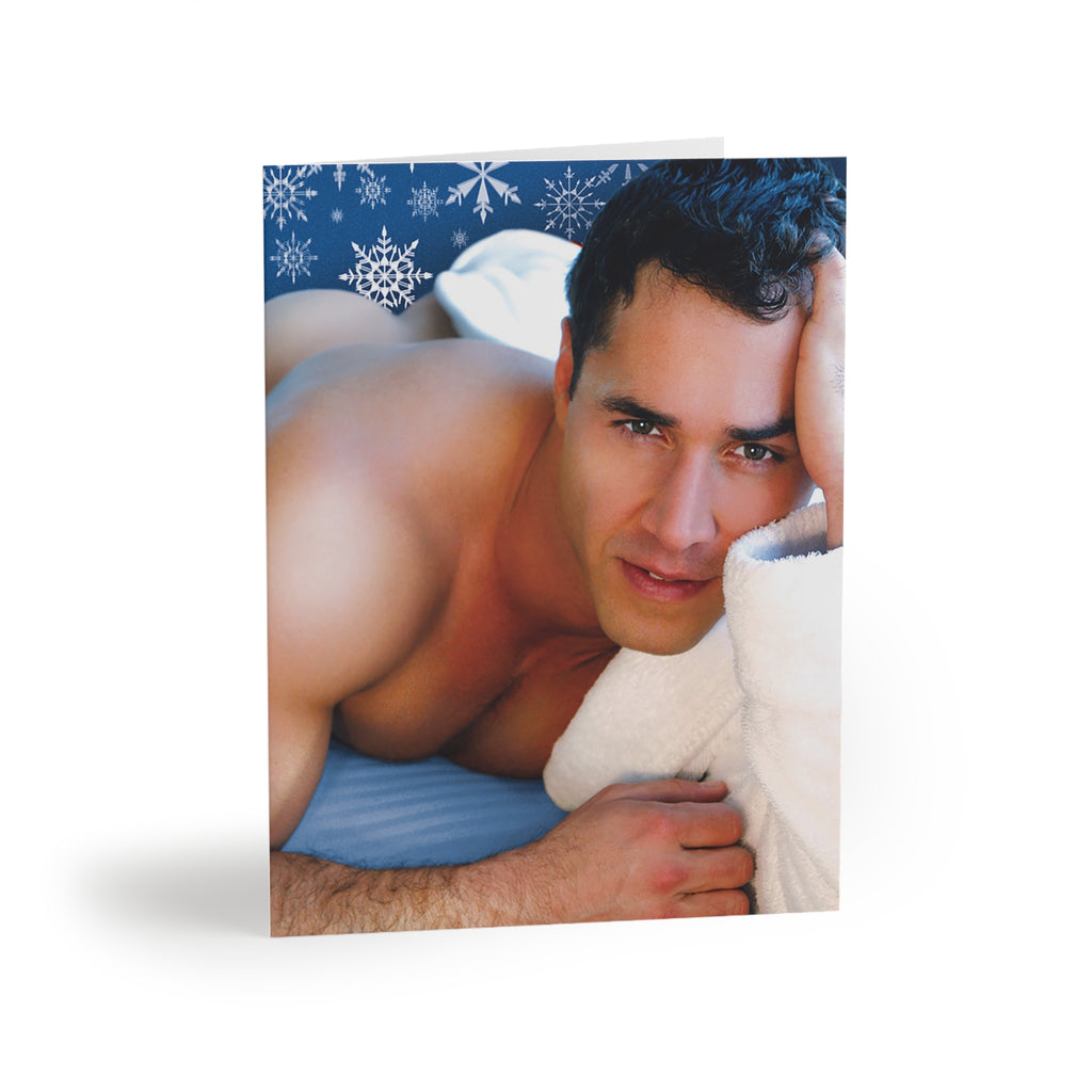Copy of Greeting Card - Holiday Snowflake Man Dean Phoenix