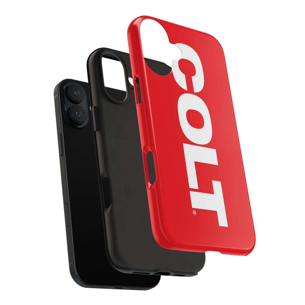 COLT Red & White Logo Tough Mobile Phone Case