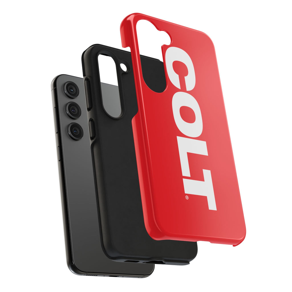 COLT Red & White Logo Tough Mobile Phone Case