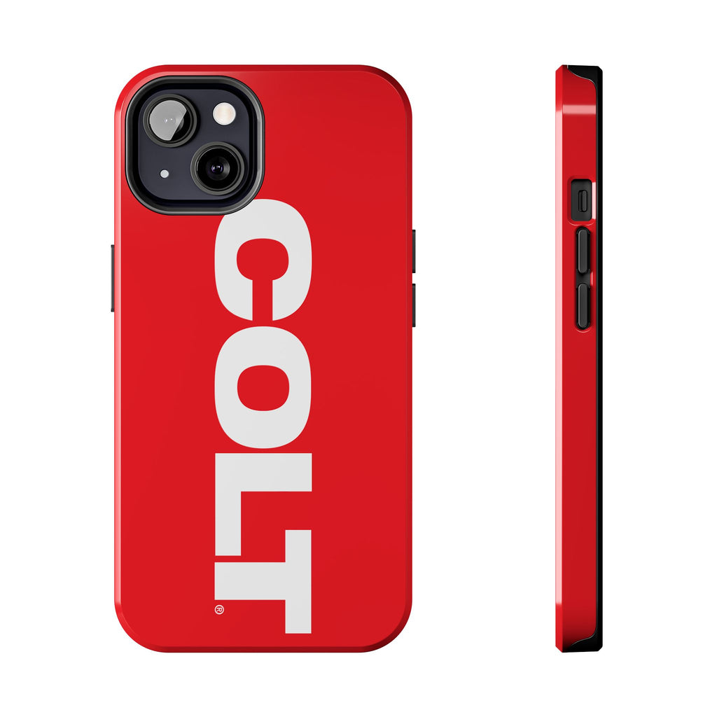 COLT Red & White Logo Tough Mobile Phone Case