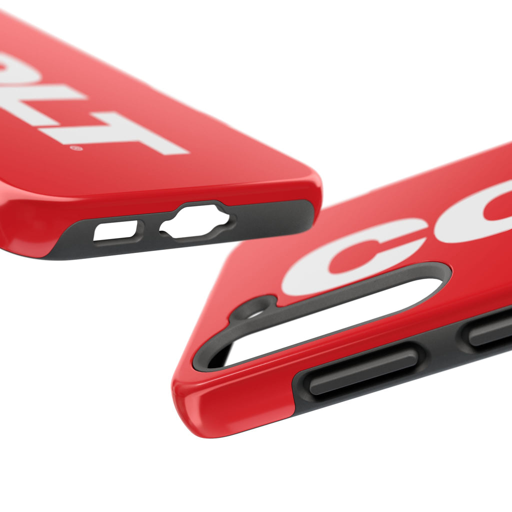 COLT Red & White Logo Tough Mobile Phone Case